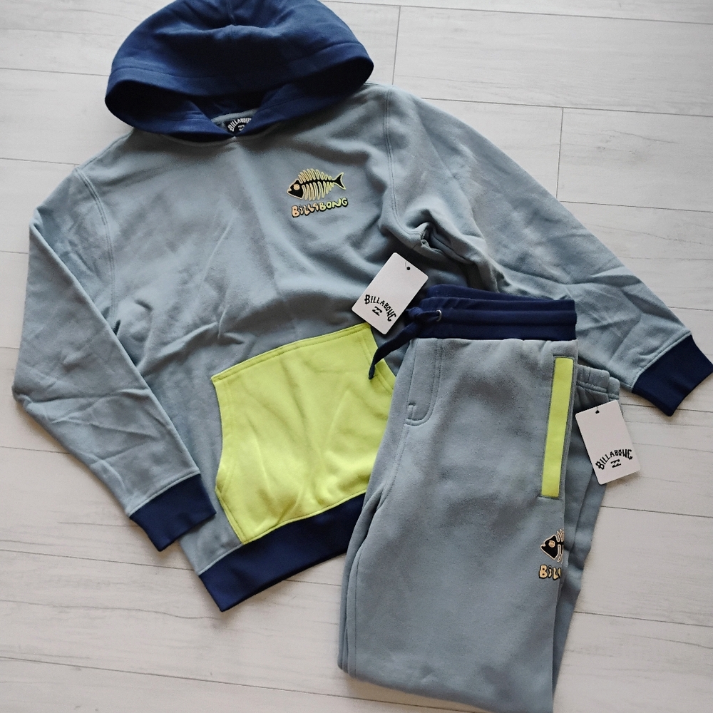 BILLABONG NEW United Pullover Hoodie & Fleece Joggers
